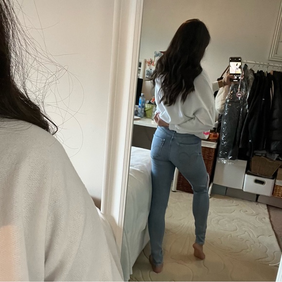 Levi's 721 Ripped High Rise Skinny Jeans W26 L30 - Picture 16 of 16